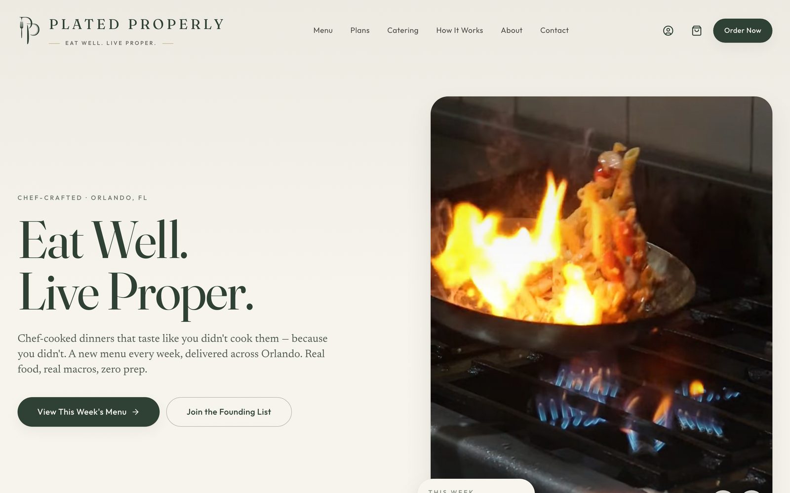 The Plated Properly website